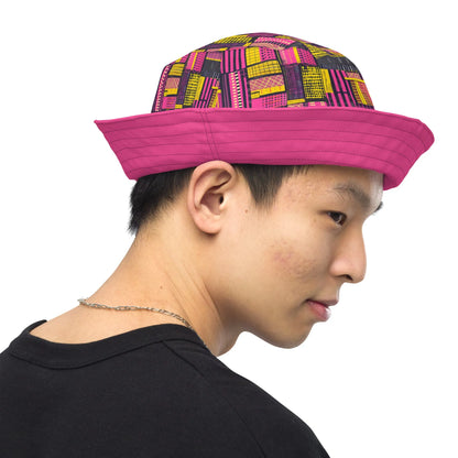 Ghanaian Kente Cloth Reversible Bucket Hat - The Global Wanderer