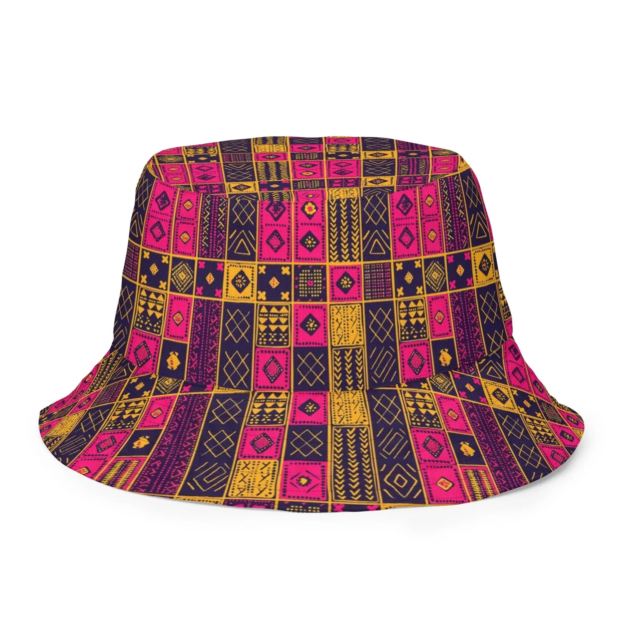 Ghanaian Kente Cloth Reversible Bucket Hat - The Global Wanderer