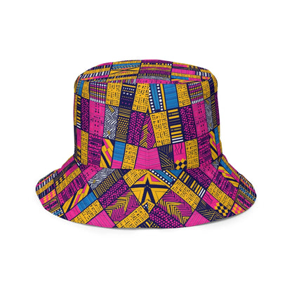 Ghanaian Kente Cloth Reversible Bucket Hat - The Global Wanderer