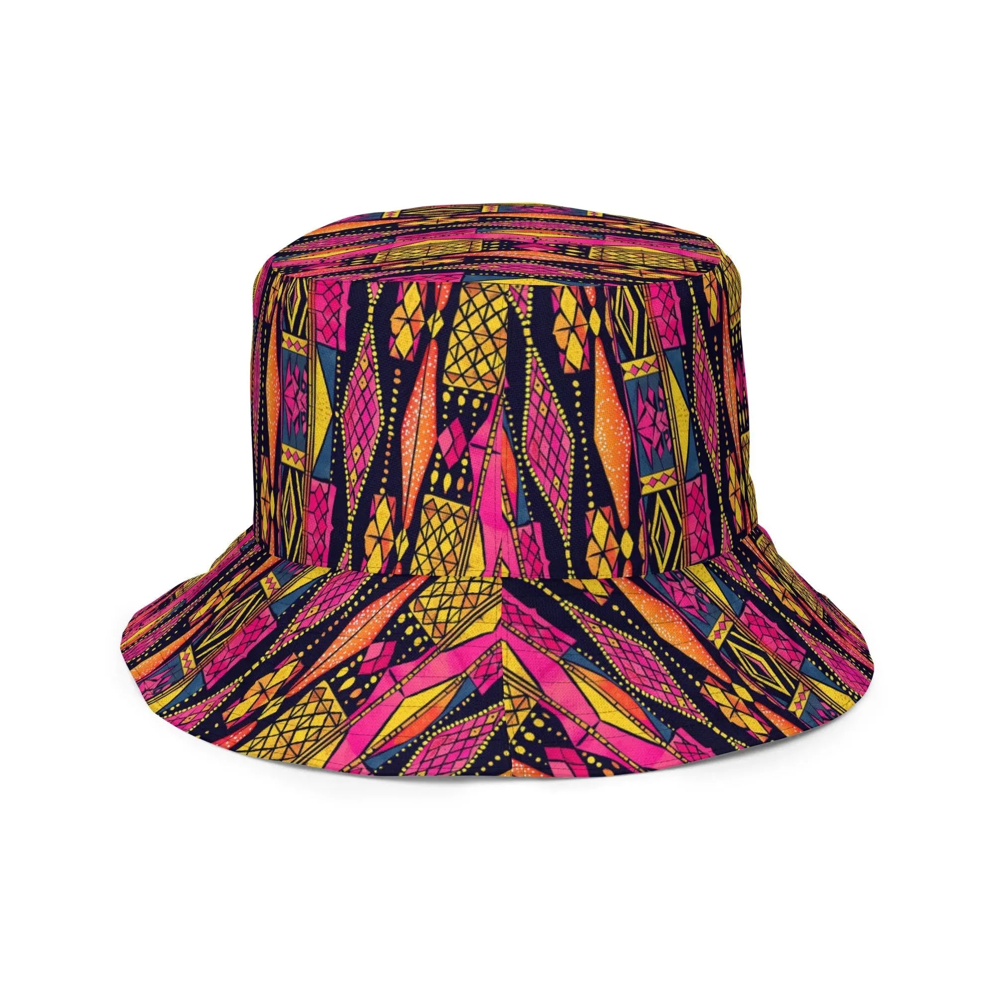 Ghanaian Kente Cloth Reversible Bucket Hat - The Global Wanderer