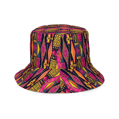 Ghanaian Kente Cloth Reversible Bucket Hat - The Global Wanderer