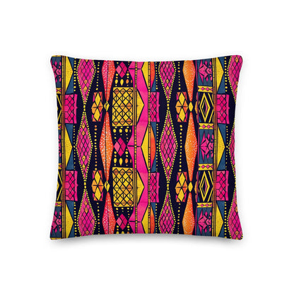 Ghanaian Kente Cloth Throw Pillow - The Global Wanderer