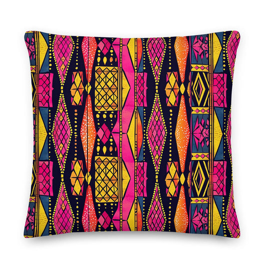 Ghanaian Kente Cloth Throw Pillow - The Global Wanderer