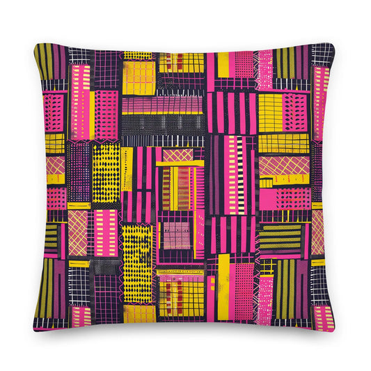 Ghanaian Kente Cloth Throw Pillow - The Global Wanderer