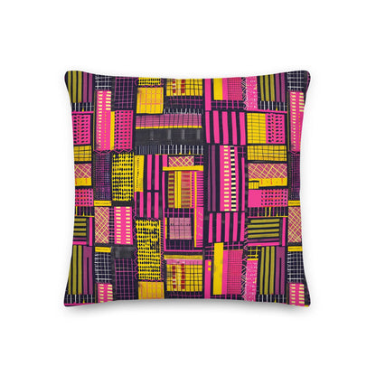 Ghanaian Kente Cloth Throw Pillow - The Global Wanderer