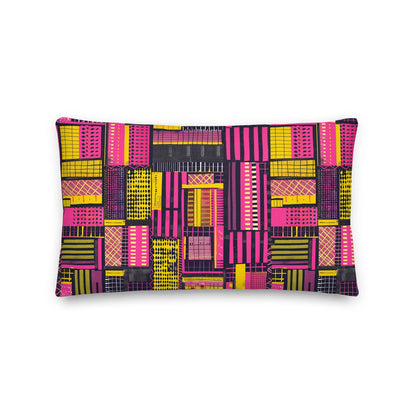 Ghanaian Kente Cloth Throw Pillow - The Global Wanderer