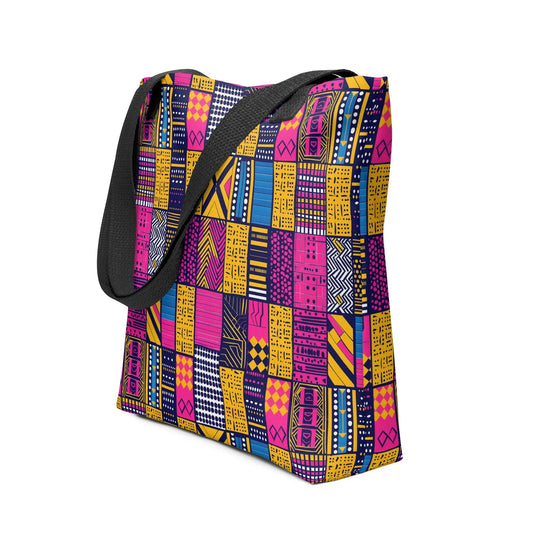 Ghanaian Kente Cloth Tote Bag - The Global Wanderer