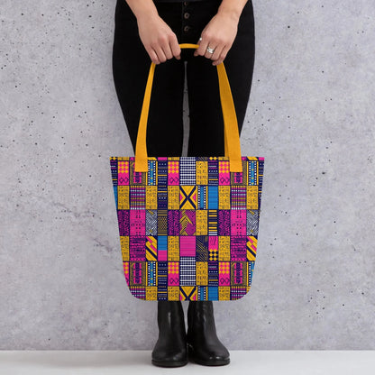 Ghanaian Kente Cloth Tote Bag - The Global Wanderer