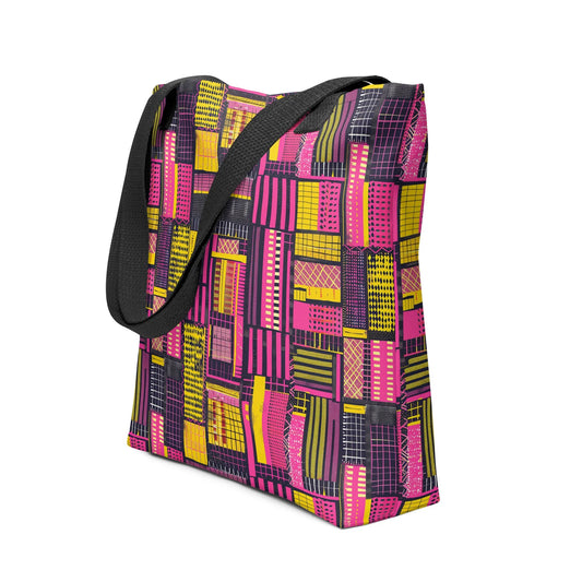 Ghanaian Kente Cloth Tote Bag - The Global Wanderer