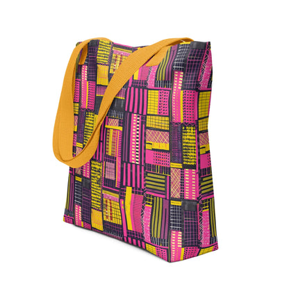 Ghanaian Kente Cloth Tote Bag - The Global Wanderer