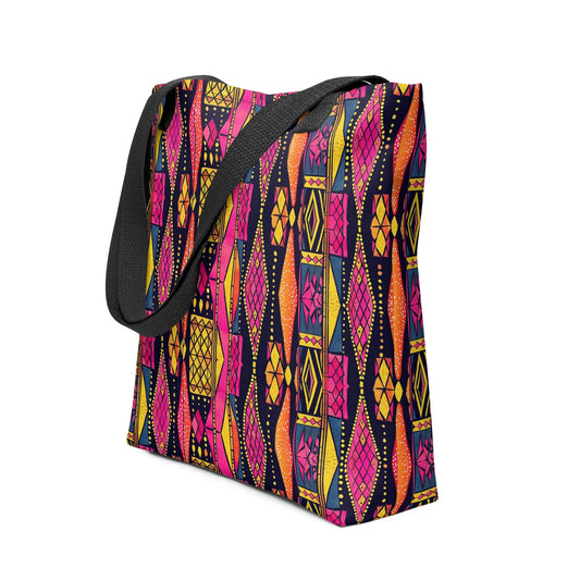 Ghanaian Kente Cloth Tote Bag - The Global Wanderer