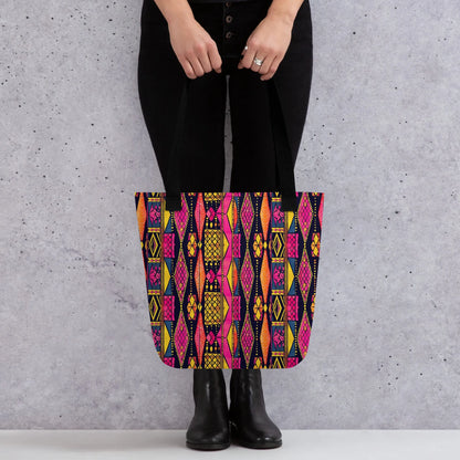 Ghanaian Kente Cloth Tote Bag - The Global Wanderer