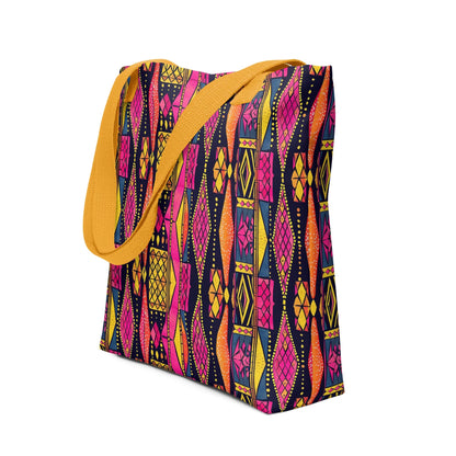 Ghanaian Kente Cloth Tote Bag - The Global Wanderer