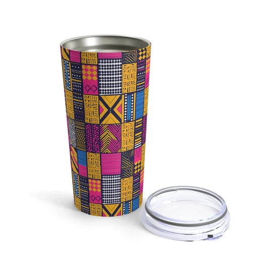 Ghanaian Kente Cloth Tumbler - The Global Wanderer