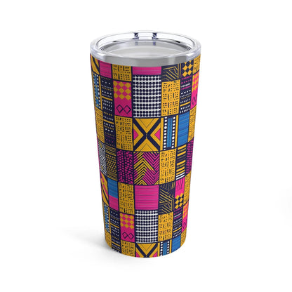 Ghanaian Kente Cloth Tumbler - The Global Wanderer