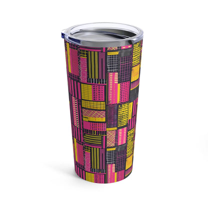 Ghanaian Kente Cloth Tumbler - The Global Wanderer