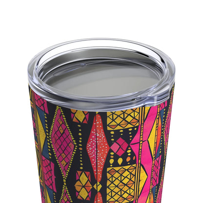 Ghanaian Kente Cloth Tumbler - The Global Wanderer