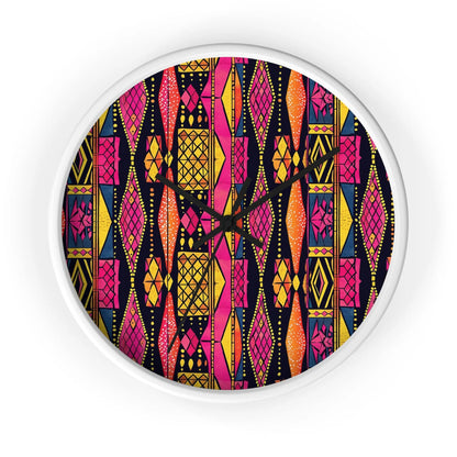 Ghanaian Kente Cloth Wall Clock - The Global Wanderer