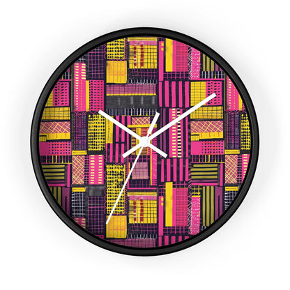 Ghanaian Kente Cloth Wall Clock - The Global Wanderer