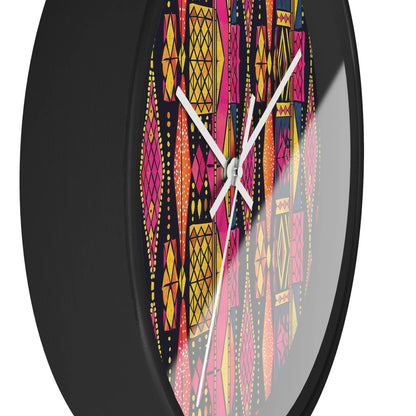 Ghanaian Kente Cloth Wall Clock - The Global Wanderer