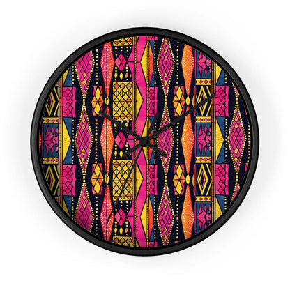 Ghanaian Kente Cloth Wall Clock - The Global Wanderer