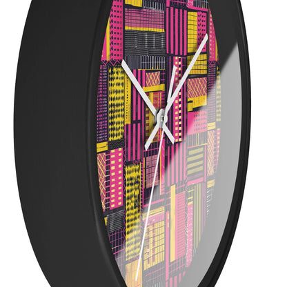 Ghanaian Kente Cloth Wall Clock - The Global Wanderer