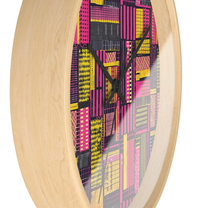 Ghanaian Kente Cloth Wall Clock - The Global Wanderer