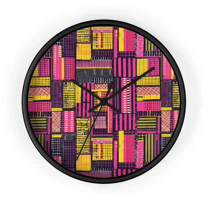 Ghanaian Kente Cloth Wall Clock - The Global Wanderer