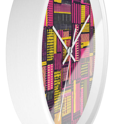 Ghanaian Kente Cloth Wall Clock - The Global Wanderer