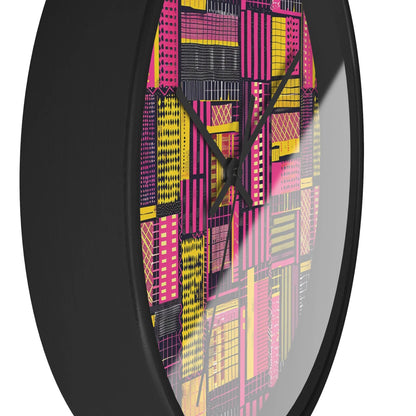 Ghanaian Kente Cloth Wall Clock - The Global Wanderer