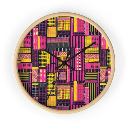 Ghanaian Kente Cloth Wall Clock - The Global Wanderer