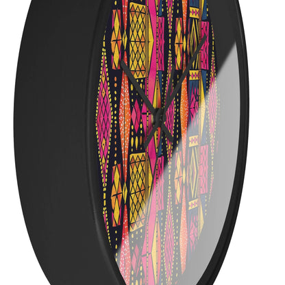 Ghanaian Kente Cloth Wall Clock - The Global Wanderer