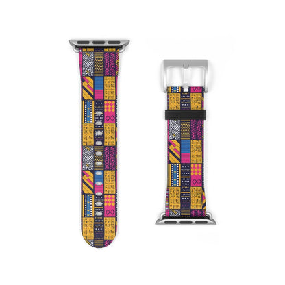 Ghanaian Kente Cloth Watch Band - The Global Wanderer