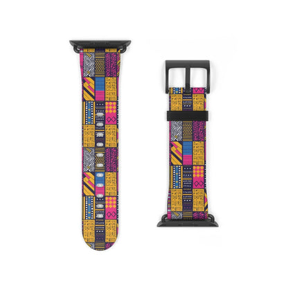 Ghanaian Kente Cloth Watch Band - The Global Wanderer