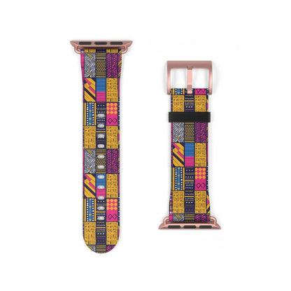 Ghanaian Kente Cloth Watch Band - The Global Wanderer