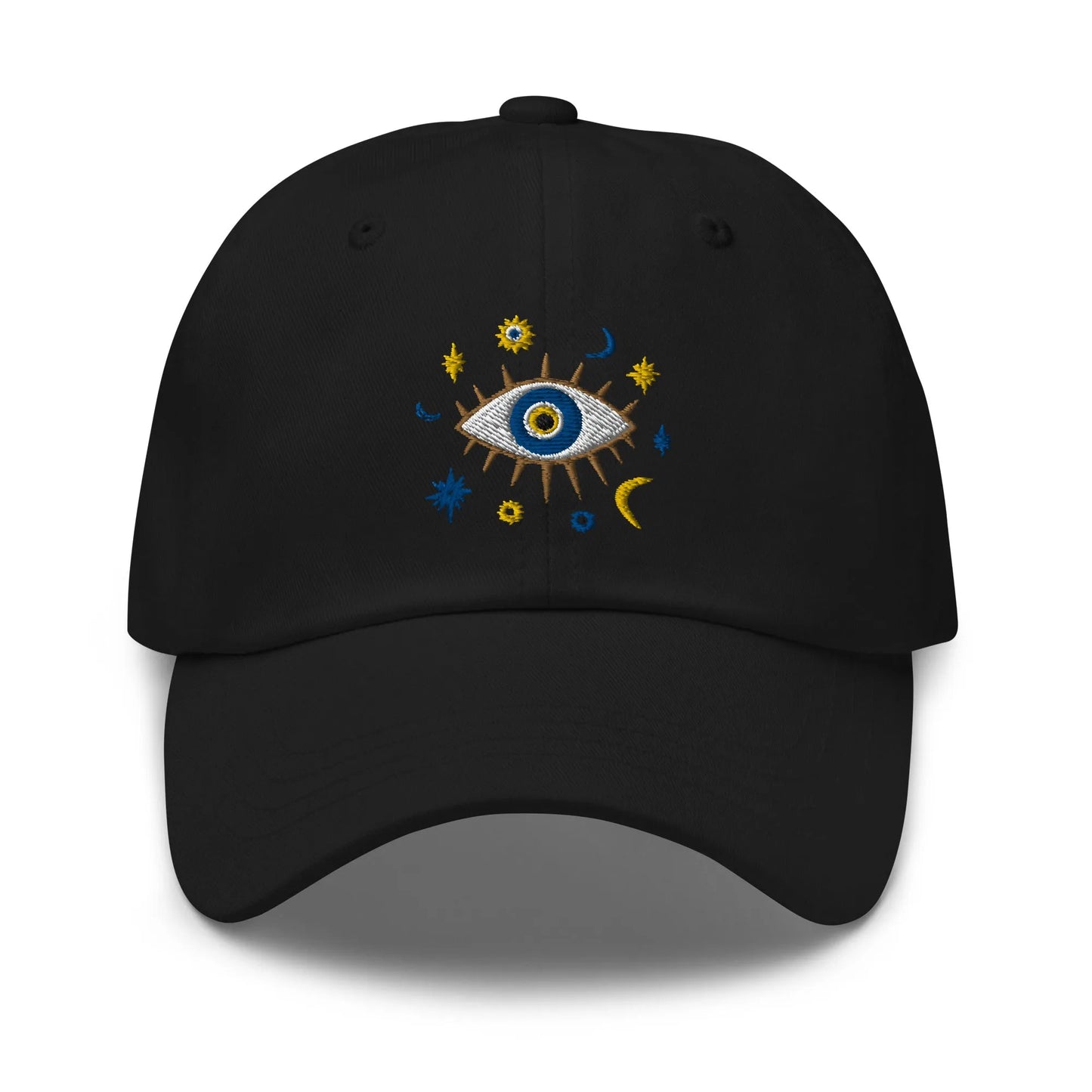 Greek Evil Eye Embroidered Dad Hat - The Global Wanderer