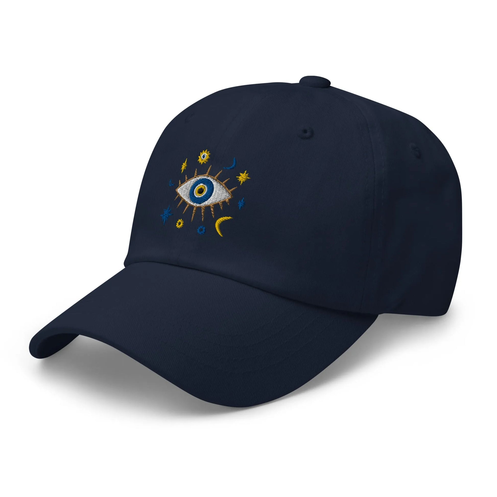 Greek Evil Eye Embroidered Dad Hat - The Global Wanderer