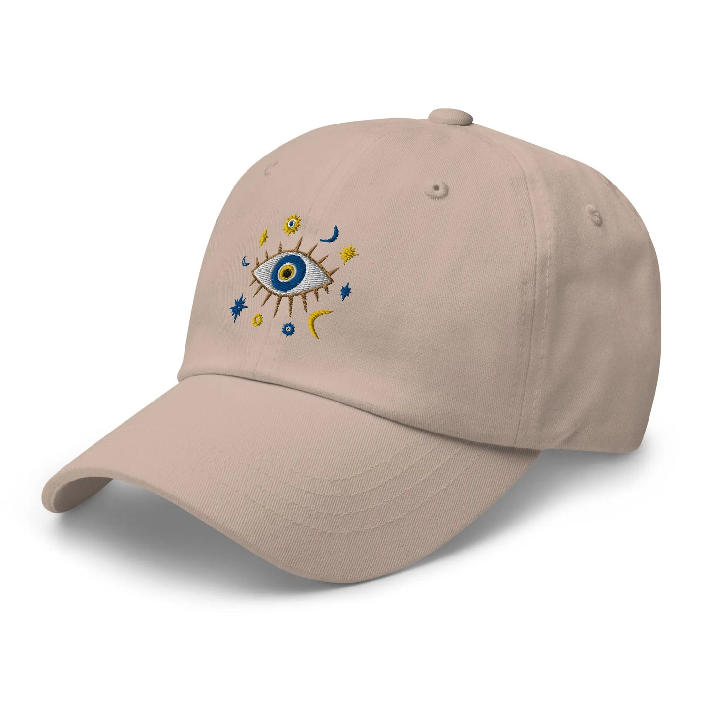 Greek Evil Eye Embroidered Dad Hat - The Global Wanderer