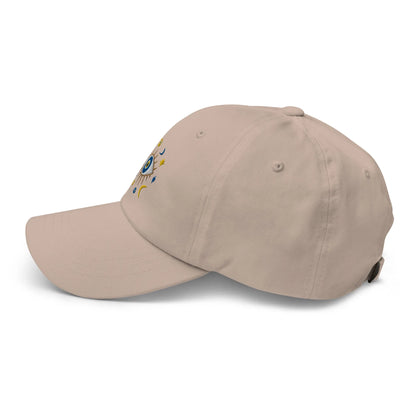 Greek Evil Eye Embroidered Dad Hat - The Global Wanderer