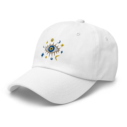 Greek Evil Eye Embroidered Dad Hat - The Global Wanderer