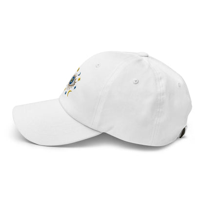 Greek Evil Eye Embroidered Dad Hat - The Global Wanderer