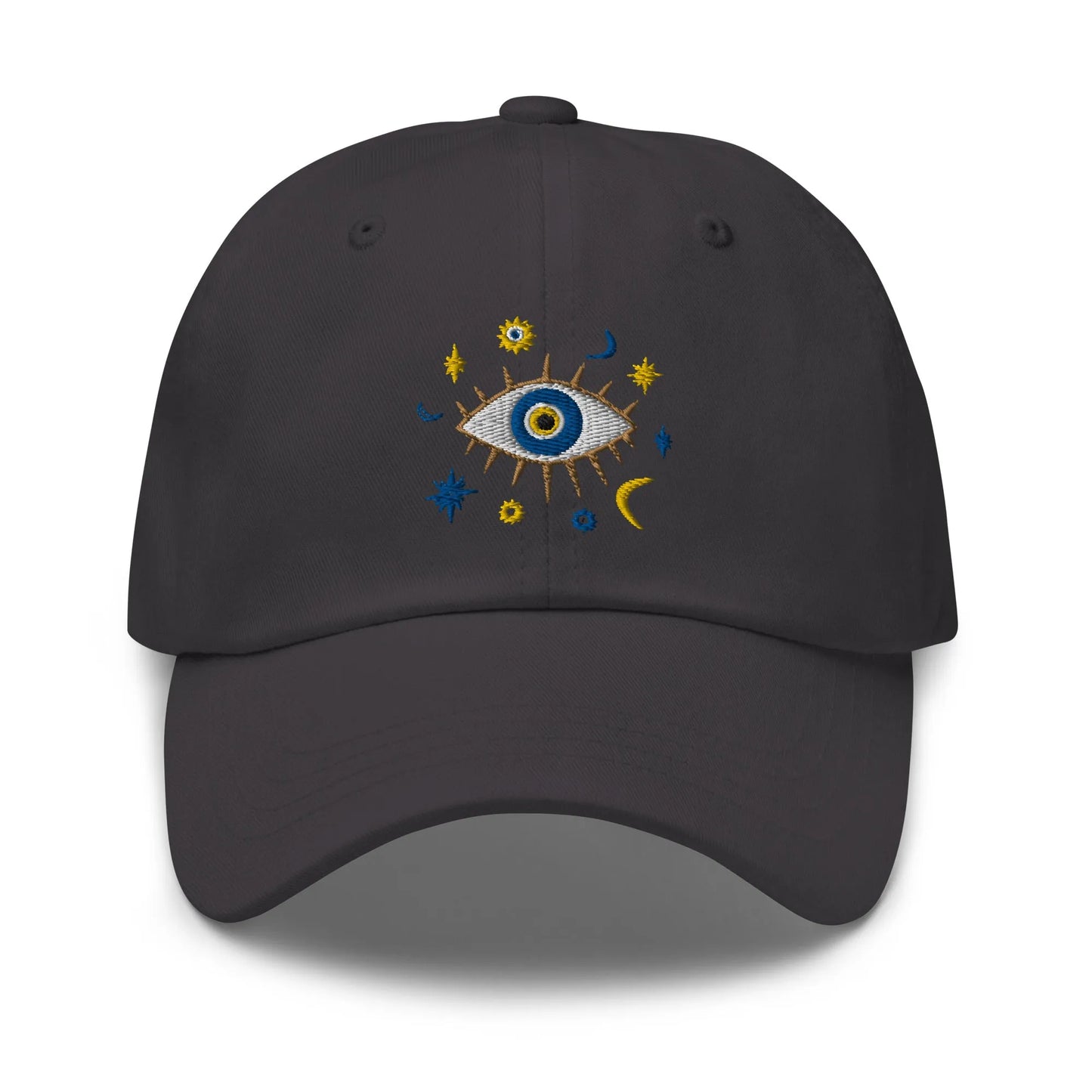 Greek Evil Eye Embroidered Dad Hat - The Global Wanderer