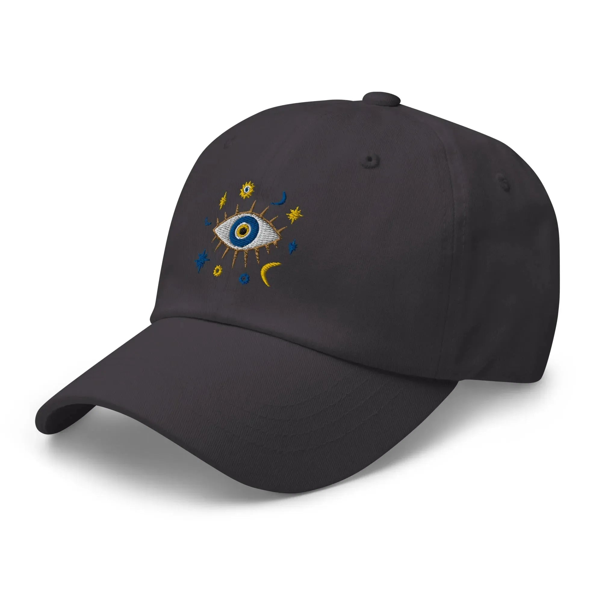 Greek Evil Eye Embroidered Dad Hat - The Global Wanderer