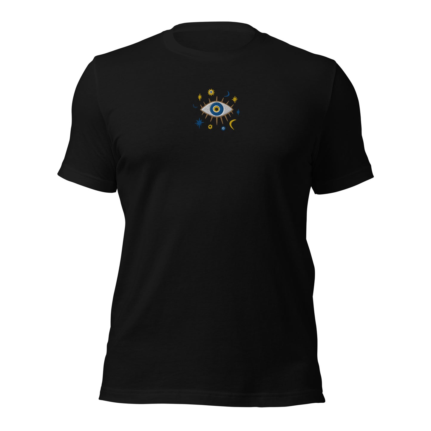 Greek Evil Eye Embroidered T-shirt - The Global Wanderer