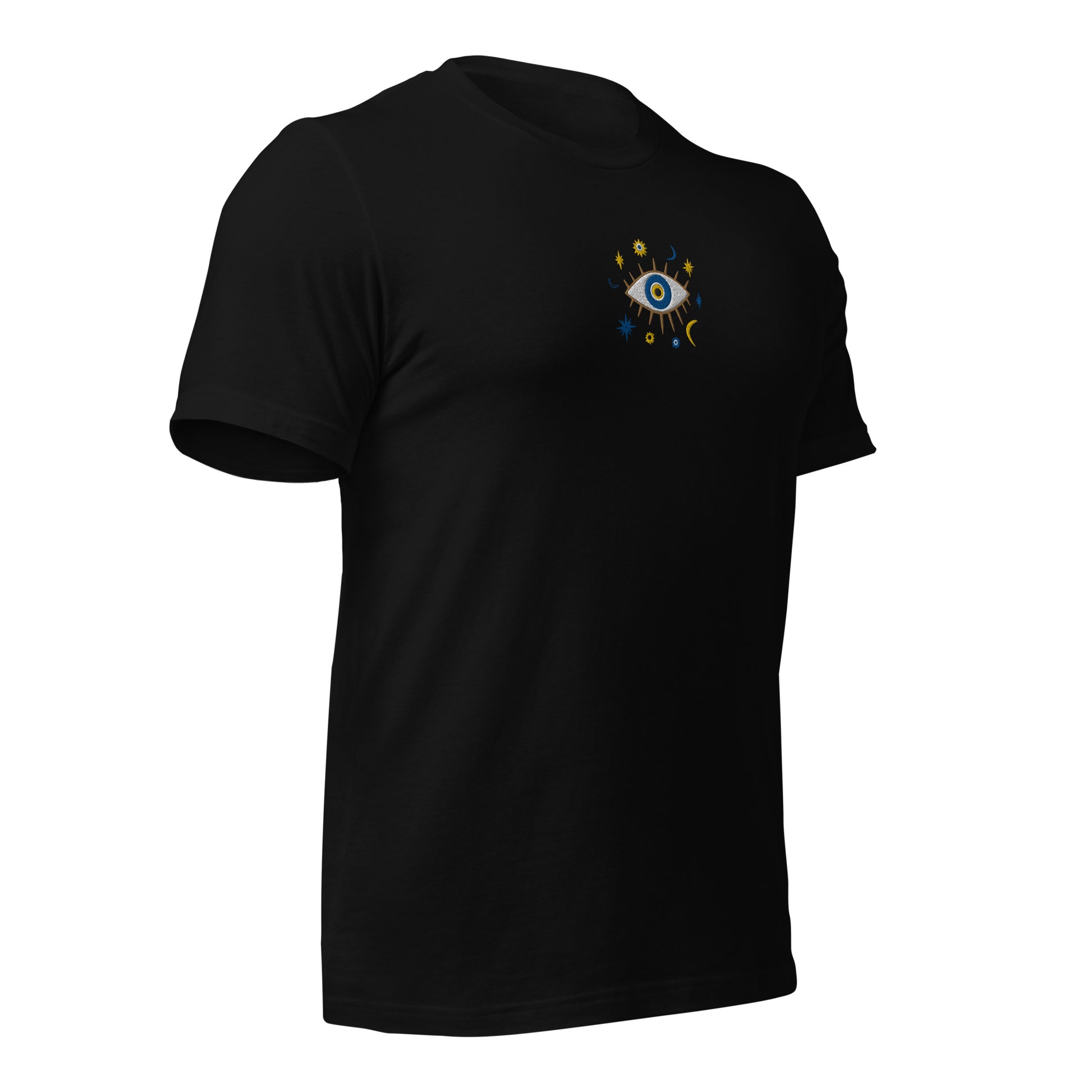 Greek Evil Eye Embroidered T-shirt - The Global Wanderer