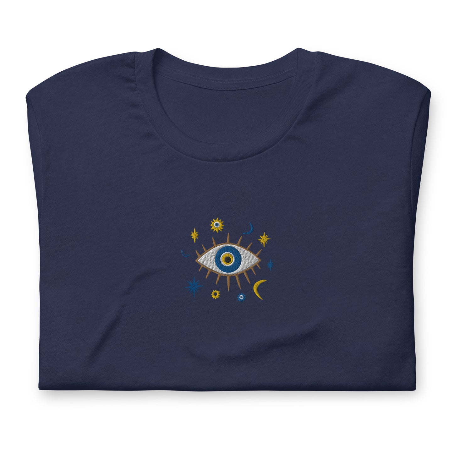 Greek Evil Eye Embroidered T-shirt - The Global Wanderer