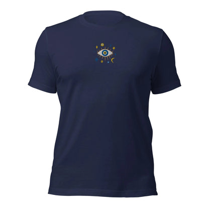 Greek Evil Eye Embroidered T-shirt - The Global Wanderer