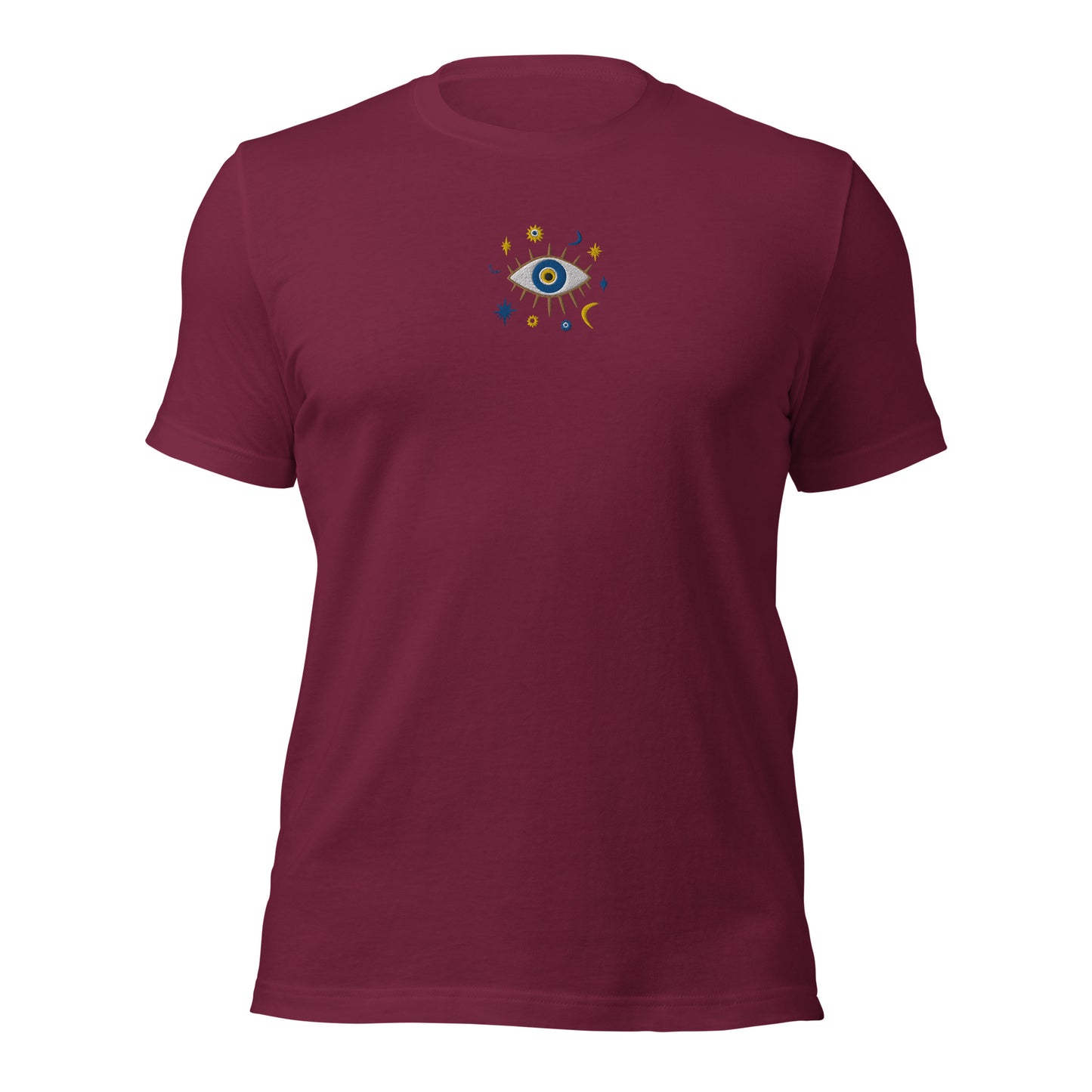 Greek Evil Eye Embroidered T-shirt - The Global Wanderer