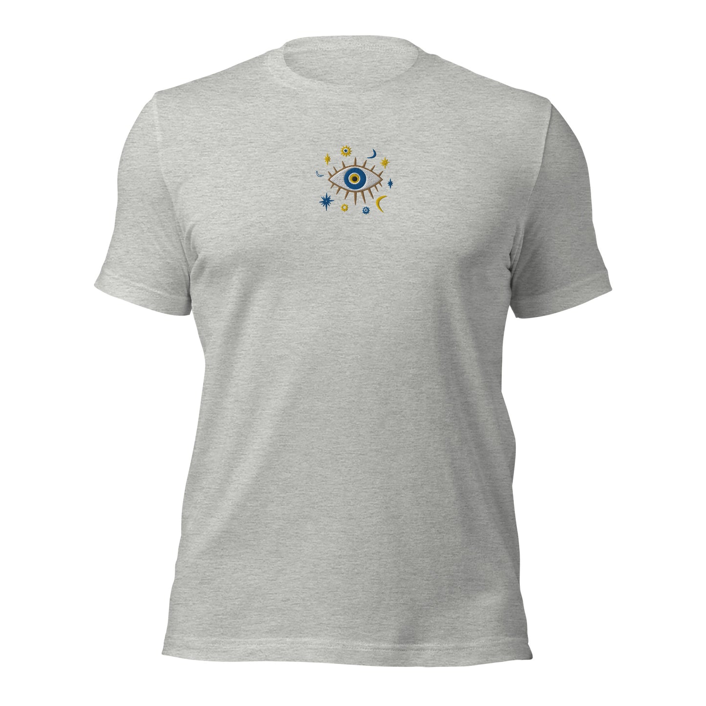 Greek Evil Eye Embroidered T-shirt - The Global Wanderer