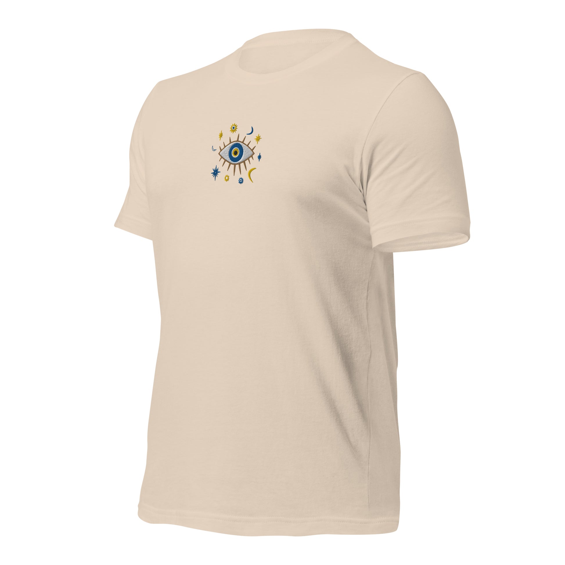 Greek Evil Eye Embroidered T-shirt - The Global Wanderer